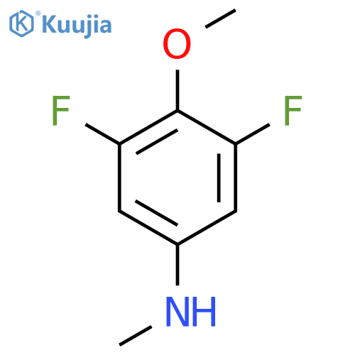 3,5-Difluoro-4-methoxy-N-methylaniline structure