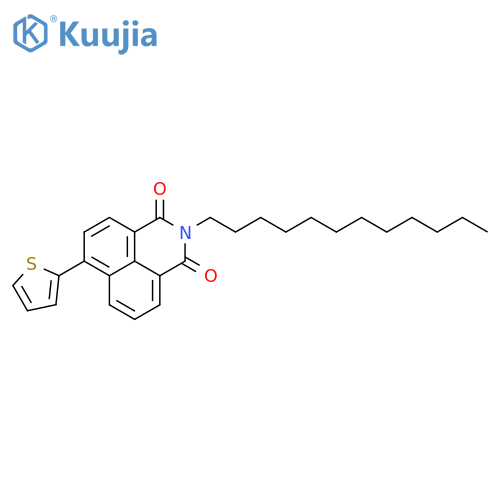 1H-Benz[de]isoquinoline-1,3(2H)-dione, 2-dodecyl-6-(2-thienyl)- structure