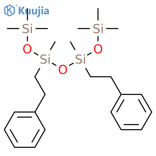 Tetrasiloxane, 1,1,1,3,5,7,7,7-octamethyl-3,5-bis(2-phenylethyl)- structure