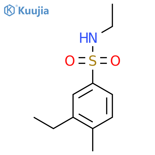 N,3-diethyl-4-methylbenzene-1-sulfonamide structure