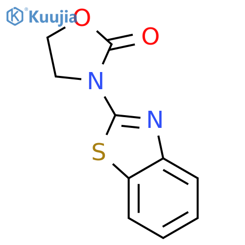 2-Oxazolidinone,3-(2-benzothiazolyl)-(9CI) structure