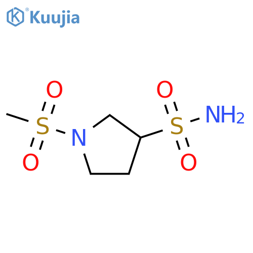 1-methanesulfonylpyrrolidine-3-sulfonamide structure
