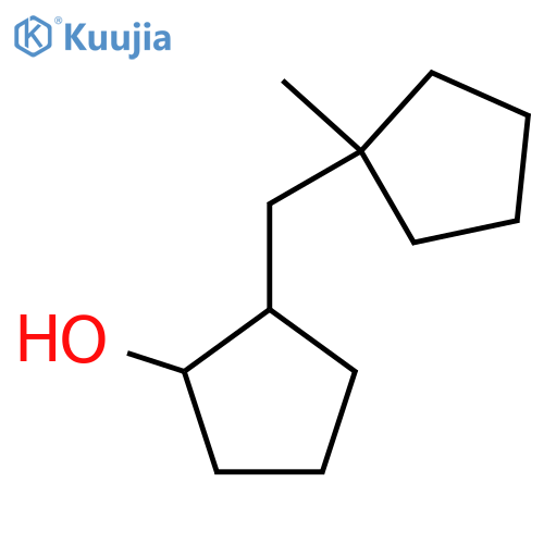 2-(1-methylcyclopentyl)methylcyclopentan-1-ol structure