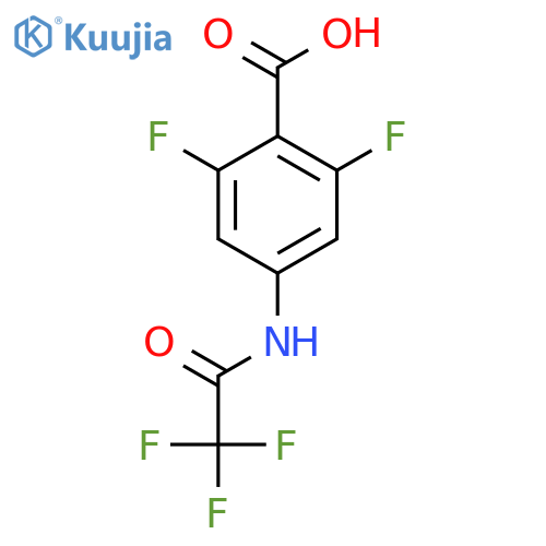 2,6-Difluoro-4-(trifluoroacetamido)benzoic acid structure