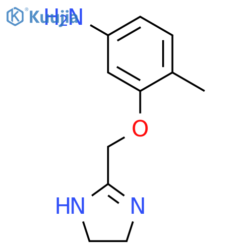 Benzenamine, 3-[(4,5-dihydro-1H-imidazol-2-yl)methoxy]-4-methyl- structure