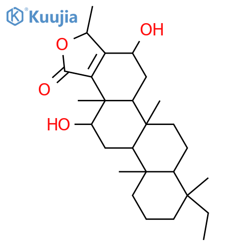 12,16-Dihydroxy-20,24-dimethyl-17-scalaren-25,24-olide; (12ξ,16ξ,24ξ)-form structure