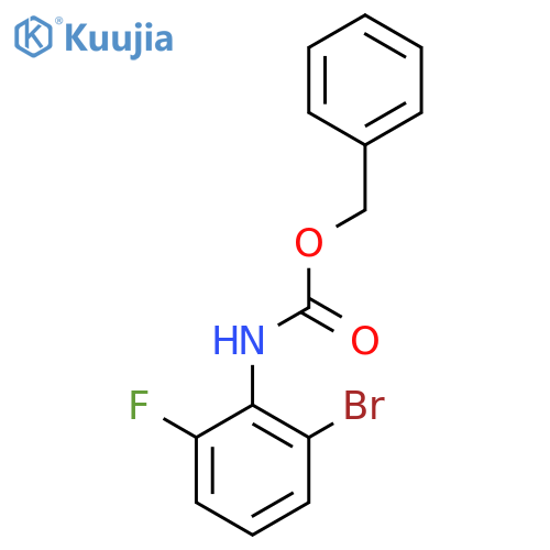 benzyl N-(2-bromo-6-fluorophenyl)carbamate structure
