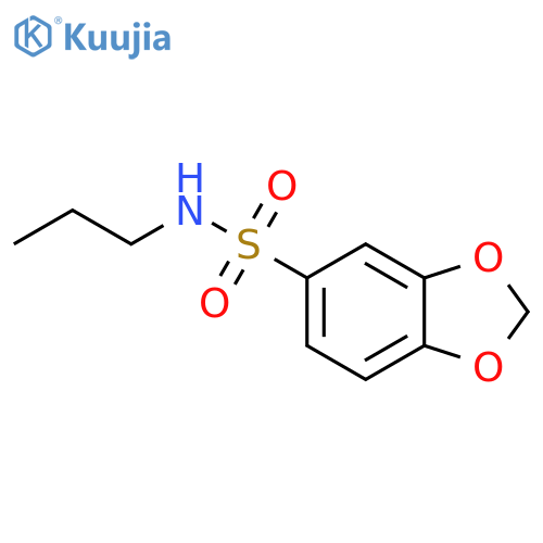 N-propyl-1,3-dioxaindane-5-sulfonamide structure