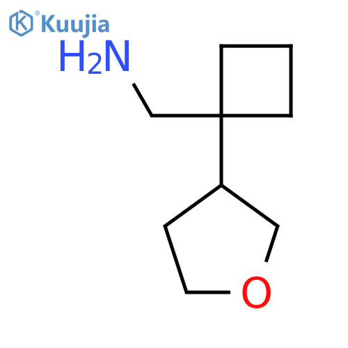 [1-(Oxolan-3-yl)cyclobutyl]methanamine structure