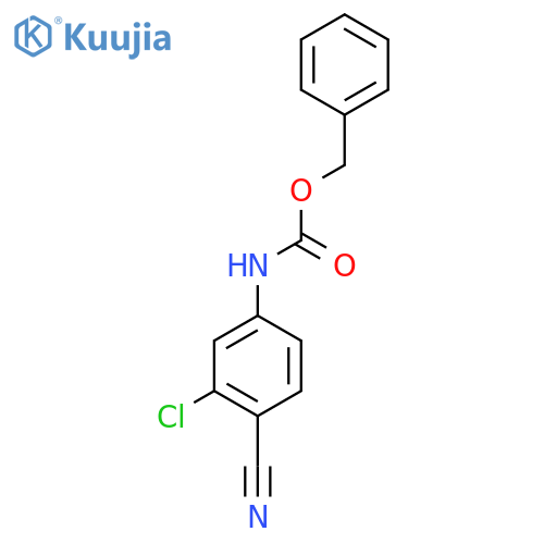 benzyl N-(3-chloro-4-cyanophenyl)carbamate structure