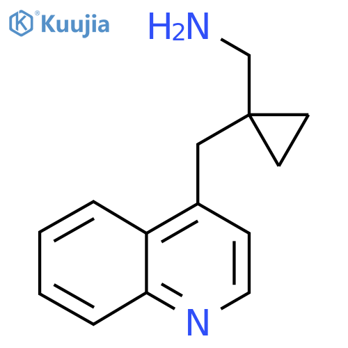 {1-[(Quinolin-4-yl)methyl]cyclopropyl}methanamine structure