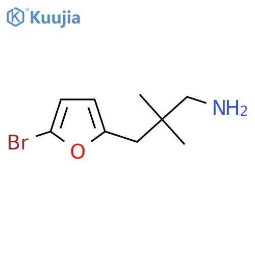 3-(5-Bromofuran-2-yl)-2,2-dimethylpropan-1-amine structure