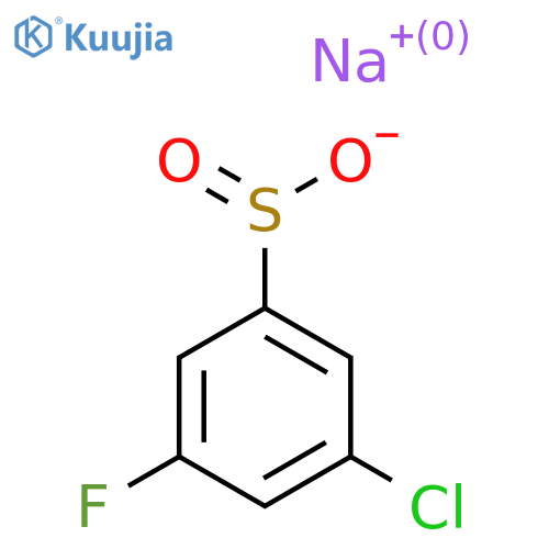 Sodium 3-chloro-5-fluorobenzene-1-sulfinate structure