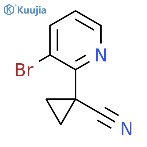 1-(3-Bromopyridin-2-yl)cyclopropanecarbonitrile structure