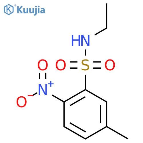 N-ethyl-5-methyl-2-nitrobenzene-1-sulfonamide structure