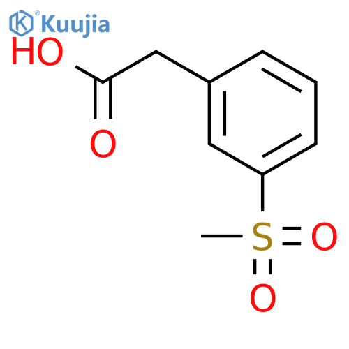 3-Methylsulfonylphenylacetic acid structure