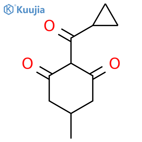 2-Cyclopropanecarbonyl-5-methylcyclohexane-1,3-dione structure