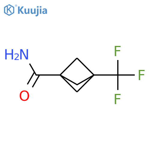 3-(trifluoromethyl)bicyclo[1.1.1]pentane-1-carboxamide structure