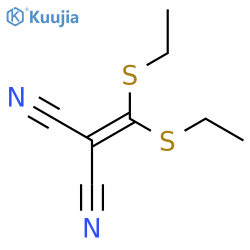 2-[Bis(ethylsulfanyl)methylidene]propanedinitrile structure
