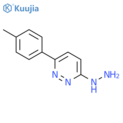 3-hydrazino-6-(4-methylphenyl)pyridazine structure
