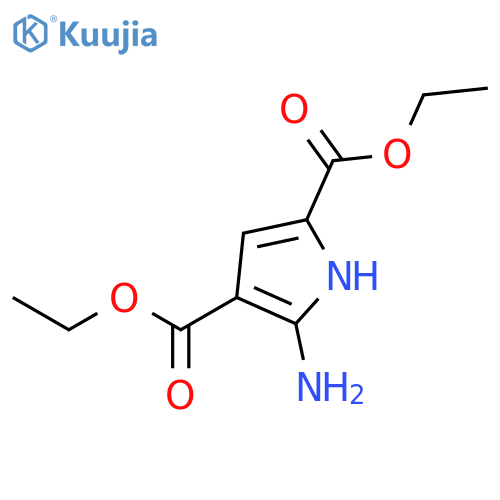 2,4-diethyl 5-amino-1H-pyrrole-2,4-dicarboxylate structure