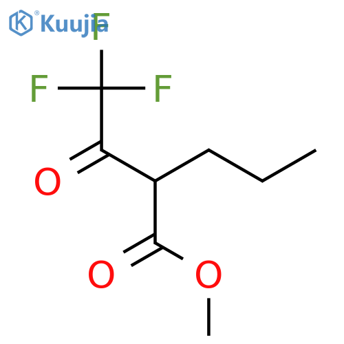 Pentanoic acid, 2-(trifluoroacetyl)-, methyl ester structure