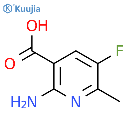 2-Amino-5-fluoro-6-methyl-nicotinic acid structure