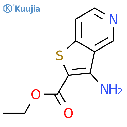 ethyl 3-aminothieno3,2-cpyridine-2-carboxylate structure