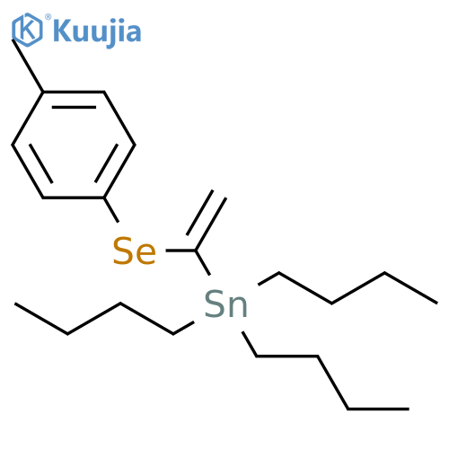 Stannane, tributyl[1-[(4-methylphenyl)seleno]ethenyl]- structure