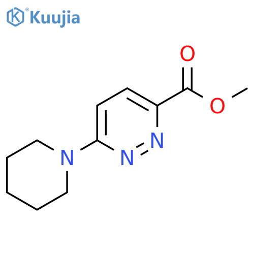 Methyl 6-(piperidin-1-yl)pyridazine-3-carboxylate structure