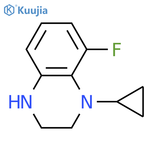 4-Cyclopropyl-5-fluoro-2,3-dihydro-1H-quinoxaline structure