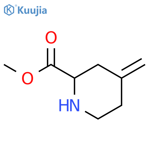 2-Piperidinecarboxylicacid, 4-methylene-, methyl ester structure