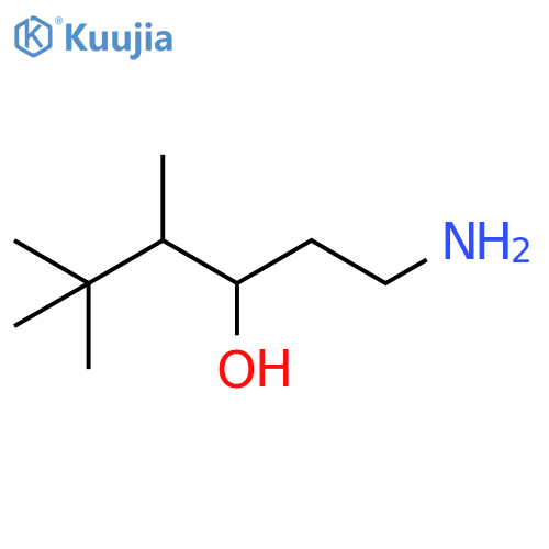 3-Hexanol, 1-amino-4,5,5-trimethyl- structure