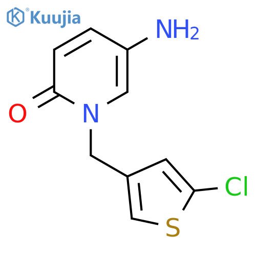 5-amino-1-(5-chlorothiophen-3-yl)methyl-1,2-dihydropyridin-2-one structure