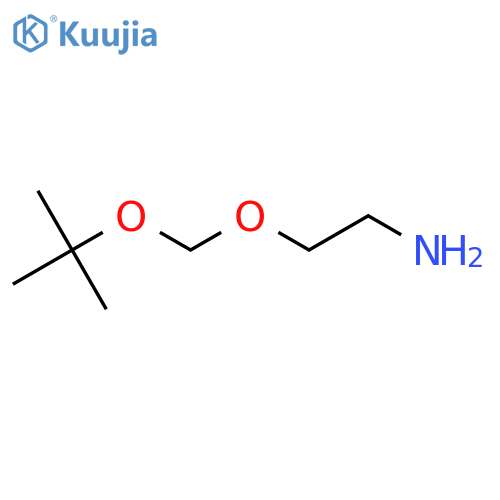 2-[(2-Aminoethoxy)methoxy]-2-methylpropane structure