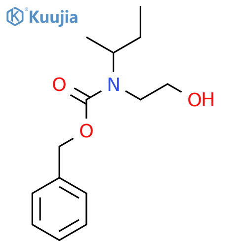 benzyl N-(butan-2-yl)-N-(2-hydroxyethyl)carbamate structure