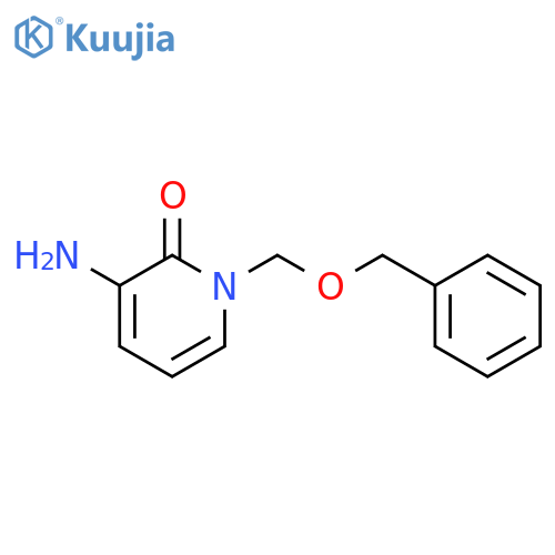 2(1H)-Pyridinone, 3-amino-1-[(phenylmethoxy)methyl]- structure