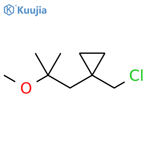 Cyclopropane, 1-(chloromethyl)-1-(2-methoxy-2-methylpropyl)- structure