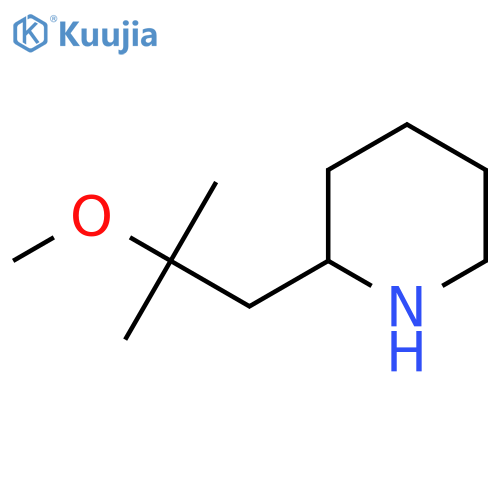2-(2-methoxy-2-methylpropyl)piperidine structure