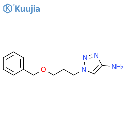 1H-1,2,3-Triazol-4-amine, 1-[3-(phenylmethoxy)propyl]- structure