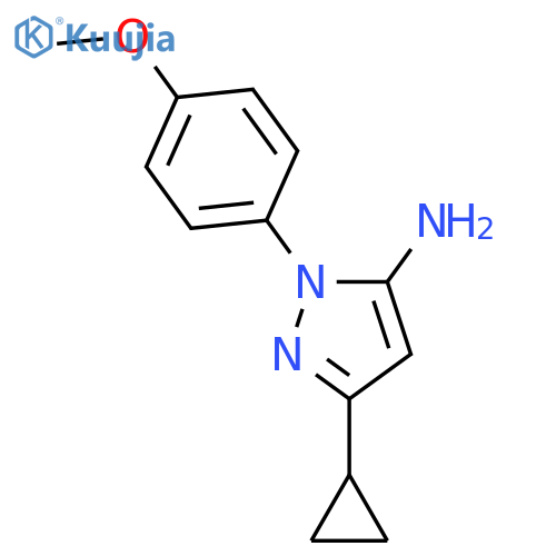 3-cyclopropyl-1-(4-methoxyphenyl)-1H-pyrazol-5-amine structure