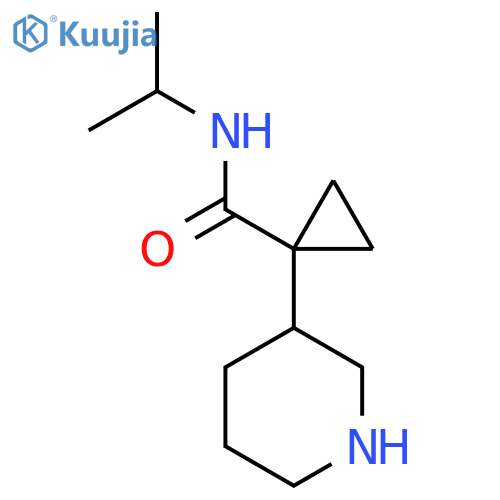 1-(piperidin-3-yl)-N-(propan-2-yl)cyclopropane-1-carboxamide structure