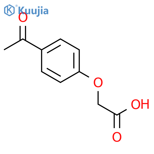 4-Acetylphenoxyacetic acid structure