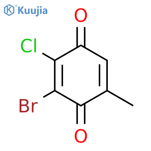 2,5-Cyclohexadiene-1,4-dione, 3-bromo-2-chloro-5-methyl- structure
