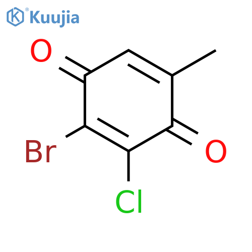 2,5-Cyclohexadiene-1,4-dione, 2-bromo-3-chloro-5-methyl- structure