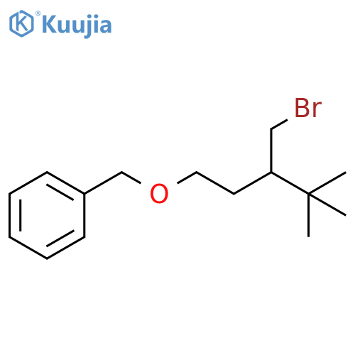 Benzene, [[[3-(bromomethyl)-4,4-dimethylpentyl]oxy]methyl]- structure