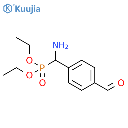 Phosphonic acid, [amino(4-formylphenyl)methyl]-, diethyl ester structure