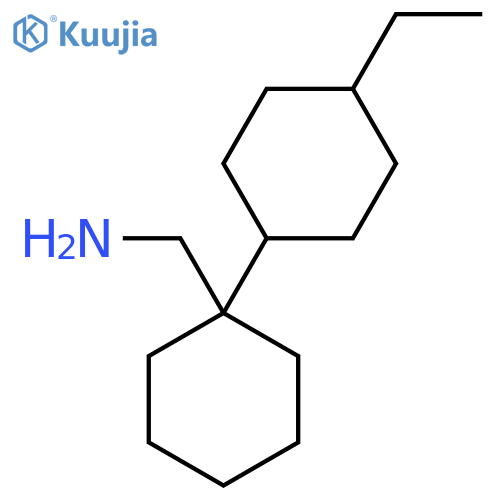 [1-(4-Ethylcyclohexyl)cyclohexyl]methanamine structure