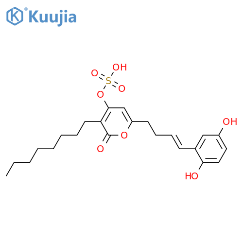 Erythrolactone A2; 3-Octyl analogue, 4-O-sulfate structure