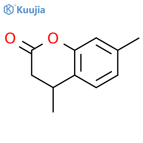 2H-1-Benzopyran-2-one,3,4-dihydro-4,7-dimethyl- structure